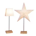Produktbild: STAR Combi-Pack Tisch Steh Stand Deko Leuchte Lampe Kombi Stern Lampenschirm E14