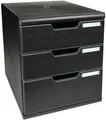 Produktbild: Exacompta Schubladenbox MODULO A4 3 geschlossene Schubladen Schwarz