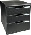 Produktbild: Exacompta 325414D Ablagesystem Modulo A4, 3 laden, schwarz