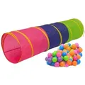 Produktbild: Spieltunnel 200 Bälle Kriechtunnel 180x46cm Krabbeltunnel Kinder Zelt Tunnel