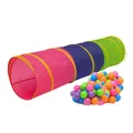Produktbild: LittleTom Spieltunnel 200 Bälle Kriechtunnel 180x46cm Krabbeltunnel Kinder Zelt Tunnel