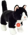 Produktbild: Teddy Hermann® Kuscheltier Katze 20 cm, schwarz/weiß, zum Teil aus recyceltem Material