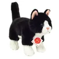 Produktbild: Teddy-Hermann Katze stehend schwarz/weiß 20 cm, Kuscheltier, Plüschtier mit ...