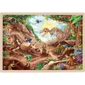 Produktbild: goki 57395 Einlegepuzzle Ausgrabung Dinosaurier 46,5 x 33 x 1 cm, Holz, 192 Teile, bunt