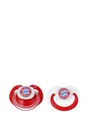 Produktbild: FC Bayern München I Schnuller Logo 6-18 Monate 2er-Set I Baby I Rot I Fußball