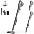 Produktbild: Deerma Staubsauger mit Kabel ohne Beutel Vacuum Cleaner 15KPa Stielstaubsauger 180° Drehung Stab Handstaubsauger Kabel Staubsauger Hartböden Tierhaare Auto Sauber, Grau