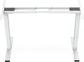 Produktbild: DIGITUS Elektrisch höhenverstellbares Tischgestell DA-90433 | Dual-Motor | 3-Stufen | bis 100 kg | 62-127 cm | Weiß