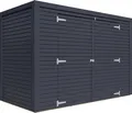 Produktbild: Bertilo Holz Fahrradgarage/Geräteschrank - 18 mm anthrazit