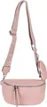 Produktbild: styleBREAKER Damen Halbmond Crossbody Schultertaschen Set 2-Teilig, Schultergurt mit Zick-Zack Rauten Muster 02012396