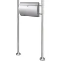 Produktbild: vidaXL Briefkasten aus Edelstahl mit Ständer 37,5 x 13 x 31 cm