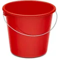 Produktbild: Nölle Putzeimer Haushaltseimer, 5 Liter, rund, aus Kunststoff, rot