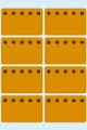 Produktbild: Herma 3774 3774 Tiefkühletiketten orange 26x40 mm Eiskristalle 48 St.