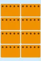 Produktbild: HERMA 3774 Tiefkühletiketten orange 26x40 mm Eiskristalle 480 St.