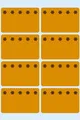 Produktbild: Tiefkühletiketten 26x40mm orange 48 St.