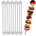 Produktbild: Grillspieße 10er Set – 210mm Schaschlikspieße aus Edelstahl - Fleischspieße, Mad