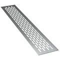 Produktbild: sossai® Aluminium Lüftungsgitter - Alucratis (1 Stück) | Rechteckig - Maße: 48 x 8 cm | Farbe: Inox | gebürstet