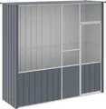 Produktbild: vidaXL Voliere Anthrazit 215x78x200 cm Verzinkter Stahl