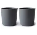 Produktbild: Mushie Becher 2er Set Smoke, 200 ml, Kunststoff, BPA-frei, Trinkbecher, Kinderbecher Trinkgefäß, Grau