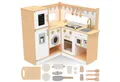 Produktbild: Mamabrum Spielküche Kinderküche aus Holz - Komplettes Küchen-Set für kreative Rollenspiele Holz