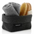 Produktbild: Blomus Häkelkorb Tela Medium, Körbchen, Ablage, Bad Organizer, Textil, anthrazit