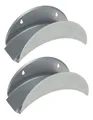 Produktbild: BigDean Schlauchhalterung Gartenschlauchhalter aus Metall 29x13 cm - Schlauchlänge bis 25m, (bis 0 Zoll, Packung, 2-tlg., 2 stk, Inklusive Montagematerial, Wetterfest Verzinkt, Drinnen & Draußen)