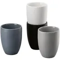 Produktbild: Rosenthal Tassenset, Blau, Grau, Schwarz, Weiß, Keramik, 4-teilig, 300 ml, 11 cm, Kaffee & Tee, Tassen, Kaffeetassen-Sets