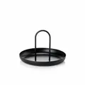 Produktbild: Zone Denmark Tablett Singles mit Handgriff Serviertablett Deko Black Ø 20 cm