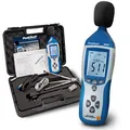 Produktbild: PeakTech P 8005 – Hochpräzises Schallpegelmessgerät Klasse 2 30-130 dB – Kalibriertes Dezibel Messgerät mit Aufzeichnung (32.000 Messwerte) – Lautstärke Messgerät mit USB Anschluss und AC/DC-Ausgängen