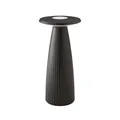 Produktbild: SIGOR Nuflair - Dimmbare LED Akku-Tischlampe mit integrierter Blumenvase Indoor & Outdoor, IP54 spritzwassergeschützt, Höhe 24 cm, aufladbar mit easy-connect puk, 12 h Leuchtdauer, nachtschwarz