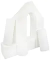 Produktbild: Velinda 11 Grossbausteine Schaumstoffbausteine Bauklötze Riesenbausteine Schloss-Set (Farbe: weiß)