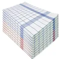 Produktbild: Tulpe Heimtextilien Geschirrtuch in 5 Farben blau, rot, grün, gelb und grau, (10er Set), 50x70 cm, 100% Baumwolle, Geschirrtücher, Küchentücher, Trockentuch