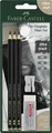 Produktbild: Faber-Castell 115296 - Bleistifte Set Pitt Graphite Matt, 5-teilig, inkl. Spitzer und Radiergummi