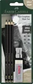 Produktbild: 115296 - Bleistifte Set Pitt Graphite Matt 5-teilig inkl. Spitzer und Radierg...