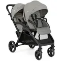 Produktbild: Joie Geschwisterwagen Evalite Duo, Hellgrau, Textil, 56x101.5x104 cm, Feststellbremse, Fußstütze abklappbar, 5-Punkte-Gurt, für Babyschale geeignet, Baby on Tour, Kinderwagen, Geschwisterwagen & Zwillingswagen