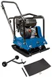 Produktbild: Scheppach Benzin Rüttelplatte HP2200S - 25 kN | 6.5PS | 104 kg | 35cm Verdichtungstiefe | Vorlaufgeschwindigkeit 25 m/min | Plattengröße 550x440 mm | inkl. Fahrvorrichtung & Gummimatte (für Pflaster)