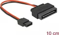 Produktbild: SATA-Kabel Delock Slim 6pin -> SATA 15pin 0.10m