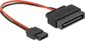 Produktbild: DELOCK 84873 - Kabel Power SATA 15 Pin Stecker > Power Slim SATA 6 Pin Buchse 1