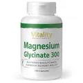 Produktbild: Magnesium Glycinat Hochdosiert, Kapseln mit 300 mg Bisglycinat pro Tagesdosis (120 Stk) Muskeln, Knochen Nahrungsergänzung Vitality Nutritionals by VitaminExpress