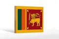 Produktbild: Holzschild Flagge Sri Lankas 18x12 cm Flag of Sri Lanka Deko Schild