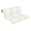 Produktbild: A.S. Création Maison Charme Vliestapete mit Blockstreifen 0,53 x 10,05 m – Beige, Weiß – Streifentapete Made in Germany – 314055