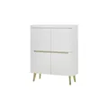 Produktbild: Highboard   ¦ weiß ¦ Maße (cm): B: 107 H: 134 T: 40.0