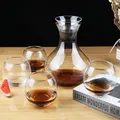Produktbild: Karaffe mit 4 Gläsern 335ml Wasser Cognac Whisky-Gläser G02