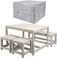 Produktbild: Kindersitzgruppe Outdoor Garten Holz Kinder-Sitzgarnitur Indoor Gartenmöbel-Set