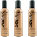 Produktbild: Syoss Keratin Schaumfestiger 3 x 250ml 48H extra starker Halt Glanz Boost Halt:4