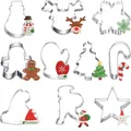 Produktbild: Ausstechformen Weihnachten Set, 10 Stück Ausstecher Fondant Keksausstecher Pl...