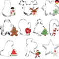 Produktbild: Ausstechformen Weihnachten Set, 10 Stück Ausstecher Fondant Keksausstecher 