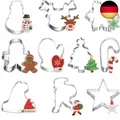 Produktbild: Ausstechformen Weihnachten Set, 10 Stück Ausstecher Fondant Keksausstecher