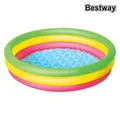 Produktbild: Bestway Aufblasbares Kinderbecken 3 Ringe Gepolsterte Boden 102x25 cm +2 Jahr