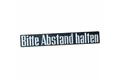 Produktbild: HR Autocomfort Typenschild Relief Auto KFZ Emblem BITTE ABSTAND HALTEN 21 cm Schild