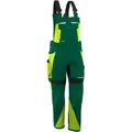 Produktbild: QUALITEX HIGH QUALITY WORKWEAR Qualitex Arbeitshose 'IRON'' in grün/warngelb, Größe: 50 - moderne Latzhose - funktionaler Blaumann